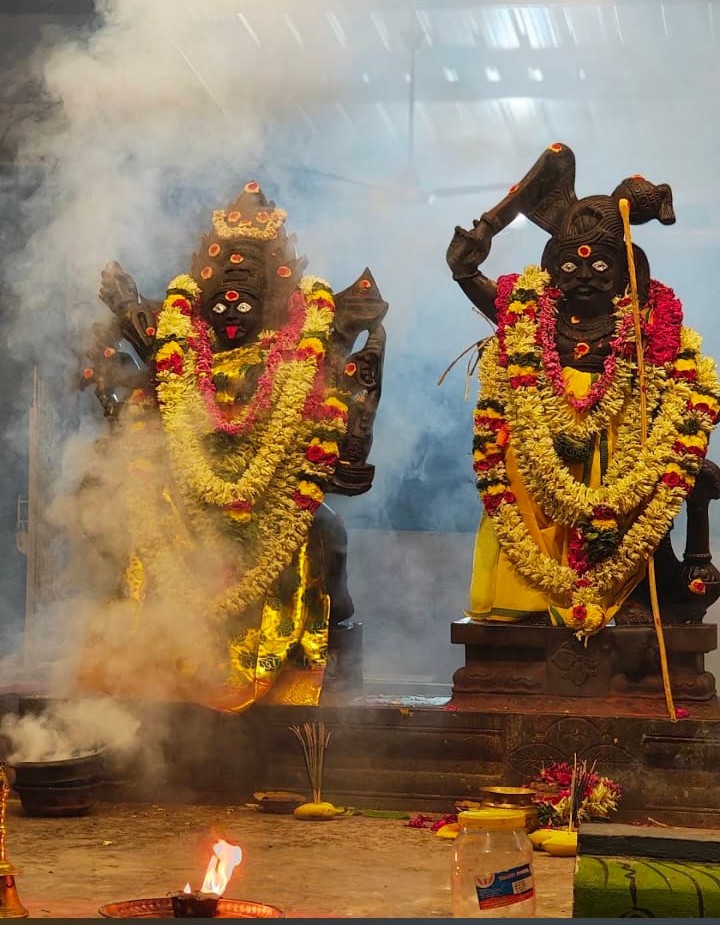 Karuppasamy with Smoke